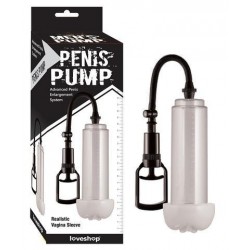 [1068] Penis Pump Şeffaf Vajina Başlıklı Vakum Pompa