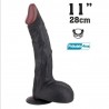 [849]Hoodlum 28CM Testisli Vantuzlu Zenci titreşimli