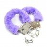 (9043) FETİŞ FANTEZİ MOR PELUŞLU METAL KELEPÇE