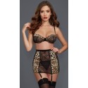 (Fd 8296) Leopar Desenli İç Çamaşır Takımı