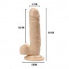 (0013) LIFELIKE VIBE Ultra Gerçekçi Dokulu Vantuzlu Realistik Penis