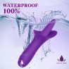 (Y0951) TONGUE Şarjlı Su Geçirmez Güçlü Titreşimli G-Spot ve Klitoris Uyarıcı Dil Vibratör - Mor