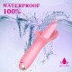 (Y0951-2)TONGUE Şarjlı Su Geçirmez Güçlü Titreşimli G-Spot ve Klitoris Uyarıcı Dil Vibratör - Pembe