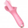 (Y0951-2)TONGUE Şarjlı Su Geçirmez Güçlü Titreşimli G-Spot ve Klitoris Uyarıcı Dil Vibratör - Pembe