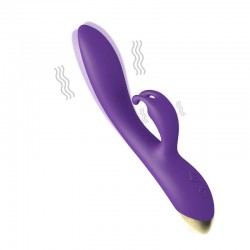 (V05M) BONNIE Klitoris ve G Spot Uyarıcı Rabbit Vibratör - Mor