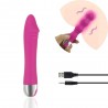 (Y4806-5) HAPPY DREAM Şarjlı Ultra Güçlü 12 Titreşim Modlu Mini Bullet Vibratör - Type E