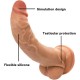 (Y1502) JOHNSON 5 CM Uzatmalı Ultra Gerçekçi Dokuda Testis Destekli Sıvı Silikon Realistik Penis Kılıfı
