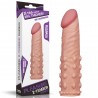 (LV1054F) Dolgulu Gerçekçi Ten Doku Penis Kılıfı - Pleasure X-Tender