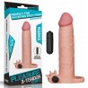 (LV1065F) Dolgulu Gerçekçi Ten Doku Titreşimli Penis Kılıfı - Pleasure X-Tender