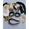 (RS2216) Fetiş Set Gold Siyah