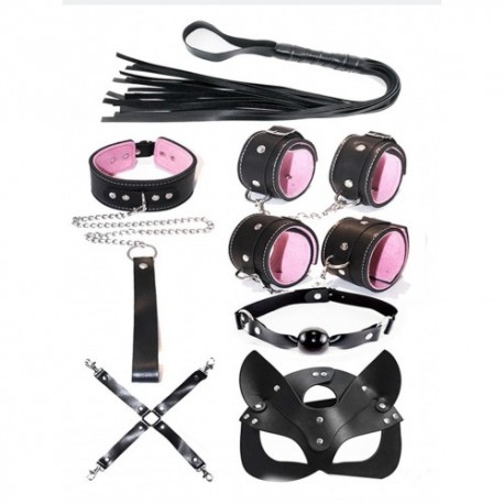 (RS2231) Fetiş Set Siyah Pembe