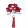 (RS2264) Kırmızı Tasma ve Kelepçe Takım