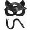 (RS2256) Siyah Kırbaç ve Maske Takım