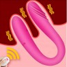 (G1467) DOUBLE ENDED Kablosuz Kumandalı G-Spot Uyarıcı Bükülebilir Çift Taraflı Kullanılabilir Vibratör