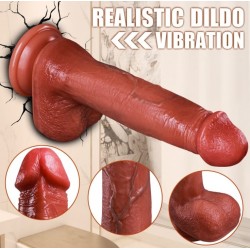 (9941) Master Perfection Dildo Micheal - Isıtmalı İleri Geri Hareketli ve Rotasyonlu Gerçekçi Damarlı Yapay Penis Vibrator