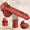 (9941) Master Perfection Dildo Micheal - Isıtmalı İleri Geri Hareketli ve Rotasyonlu Gerçekçi Damarlı Yapay Penis Vibrator