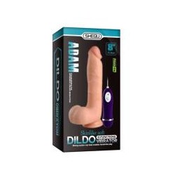 (CXSWBC10012V)Shequ Adam Vibrating Realistik Vantuzlu Titreşimli Dildo 21 cm