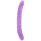 (C-CH7307)Hi-Rubber Şeffaf Jel Çift Taraflı Dildo - 32.5cm Mor