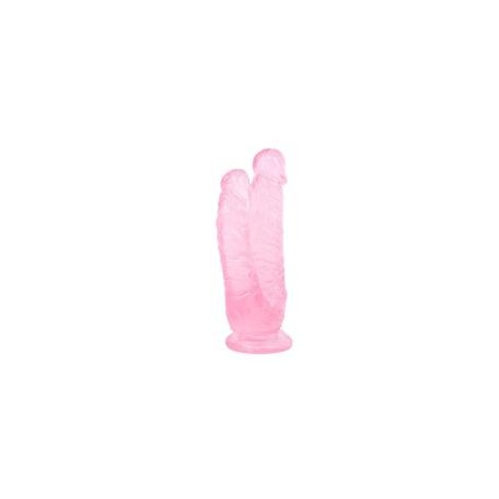 (c-7749P)Noctis 19cm Pembe Çiftli Dildo