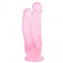 (c-7749P)Noctis 19cm Pembe Çiftli Dildo