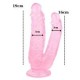 (c-7749P)Noctis 19cm Pembe Çiftli Dildo