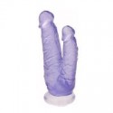 (c-7749M)Noctis 19cm Mor Çiftli Çatal Dildo