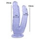 (c-7749M)Noctis 19cm Mor Çiftli Çatal Dildo