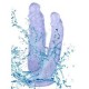 (c-7749M)Noctis 19cm Mor Çiftli Çatal Dildo