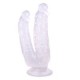 (c-7749B)Noctis 19cm Beyaz Çiftli Çatal Dildo