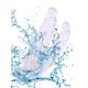 (c-7749B)Noctis 19cm Beyaz Çiftli Çatal Dildo