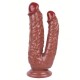 Noctis 19cm Kahverengi Çiftli Dildo