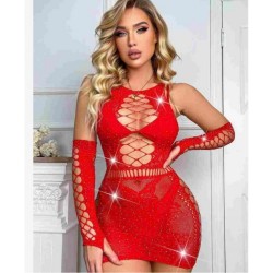(NL5157)File Detaylı Fantazi Vücut Çorabı