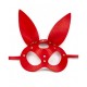 FANTEZİ KIRMIZI DERİ BUNNY MASKE