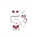 MM0605 Kırmızı Beyaz 7li KEDİ KIZ